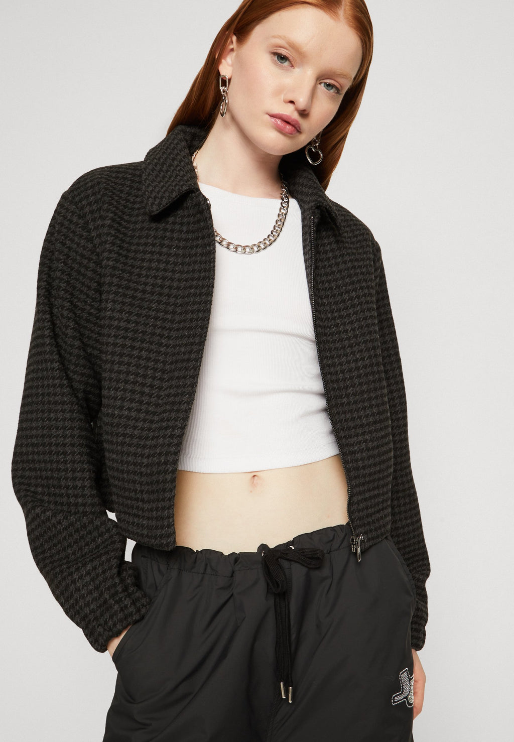 ONLELLA SHORT CHECK JACKET Media 5