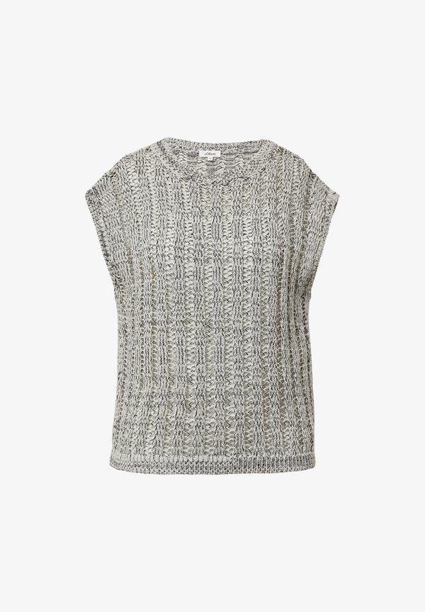 s.Oliver Basic T-shirt - ecru
