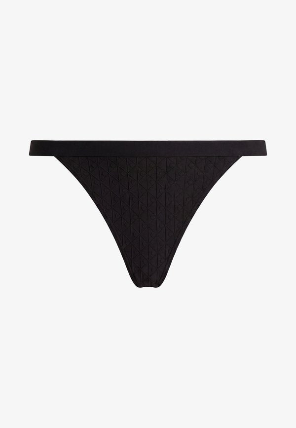 Calvin Klein Underwear EMBOSSED ICON MICRO - String - black