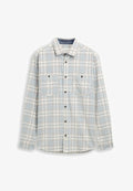 TOM TAILOR Shirt - white/blue cord check