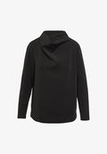 s.Oliver MIT WASSERFALLKRAGEN - Sweatshirt - schwarz