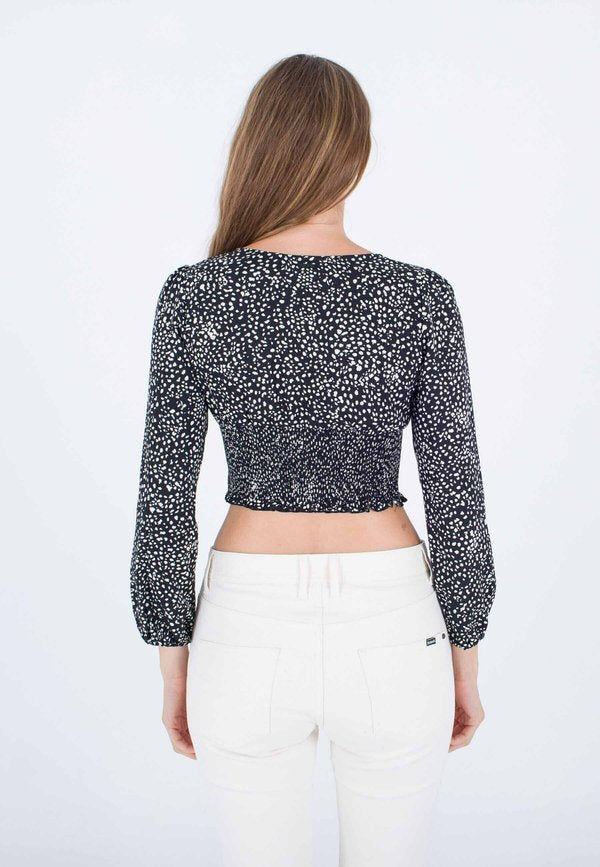 Hurley ANIMAL L/S  WITH SMOCKED WB