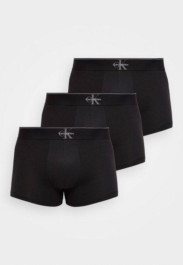Calvin Klein Underwear GRAPHIC MONOGRAM 3 PACK - Trunks - black
