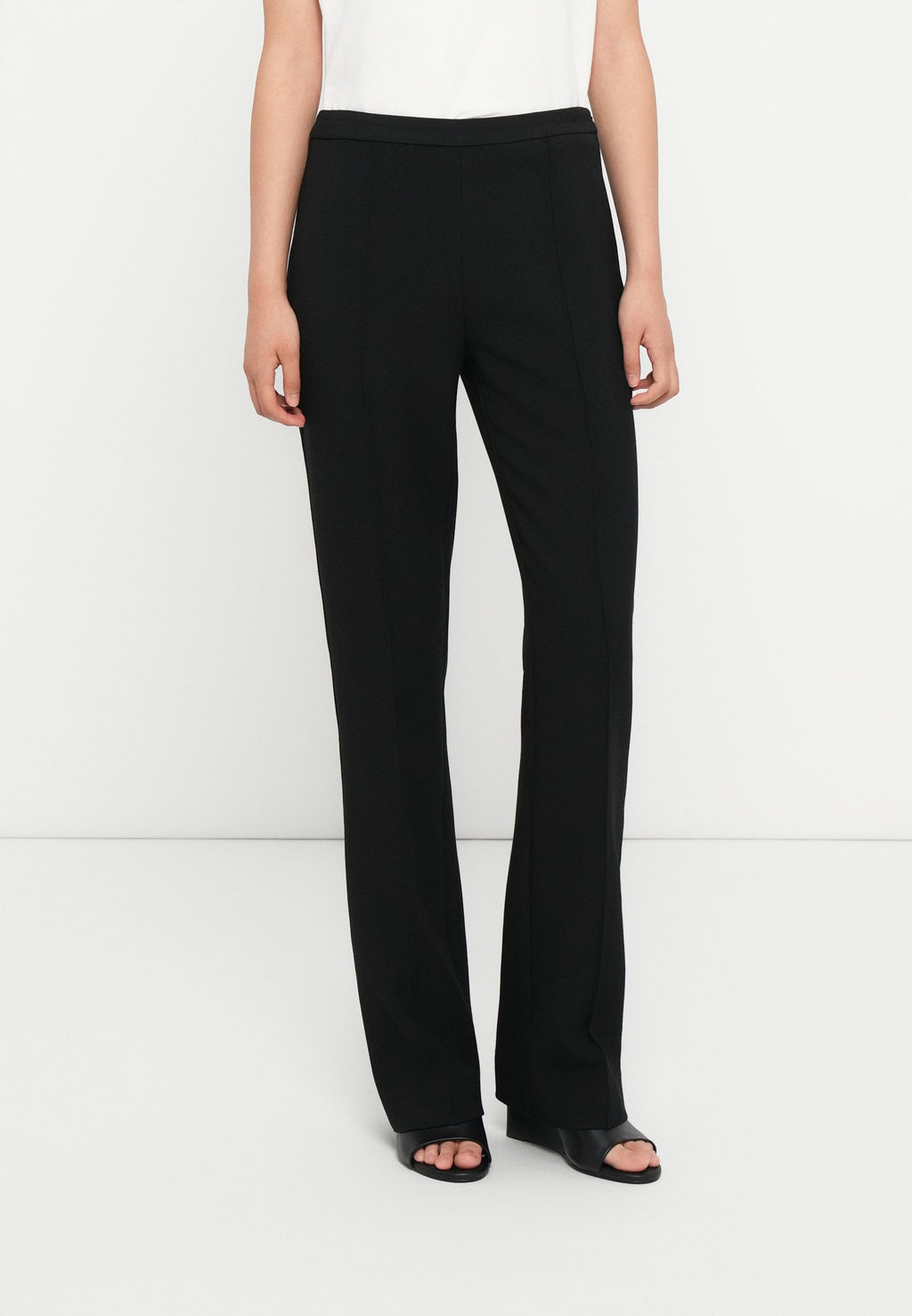 PRESSED CREASE KICK FLARE TROUSERS Media 3