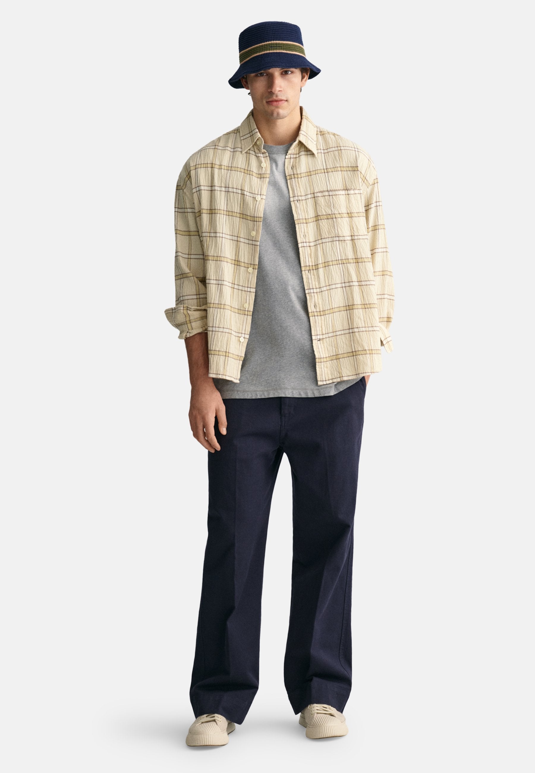 GANT OVERSIZED TEXTURED CHECKED