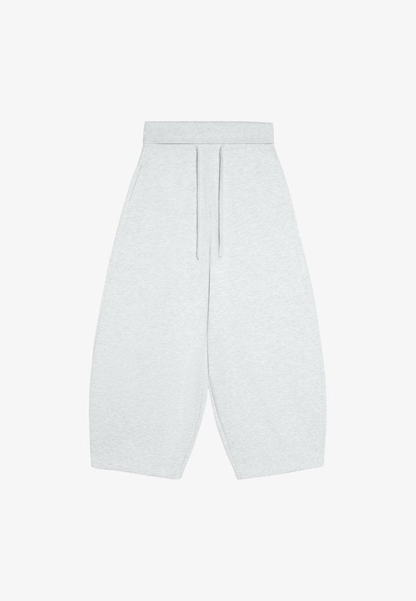Bershka FOLD-OVER WAIST TROUSERS - Tracksuit bottoms - dark grey