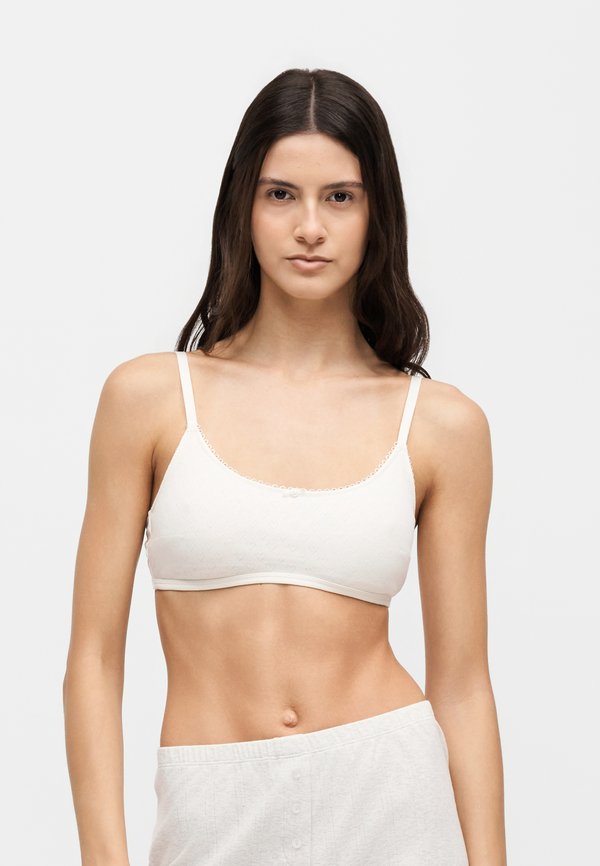 ONLY ONLCARLA POINTELLE SCOOPED - Bustier - cloud dancer