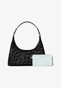 Calvin Klein EMBLEM SHOULDER - Handbag - black