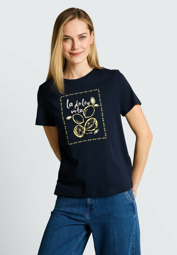 TOM TAILOR TOM TAILOR T-SHIRT T-SHIRT MIT PRINT - Print T-shirt - sky captain blue