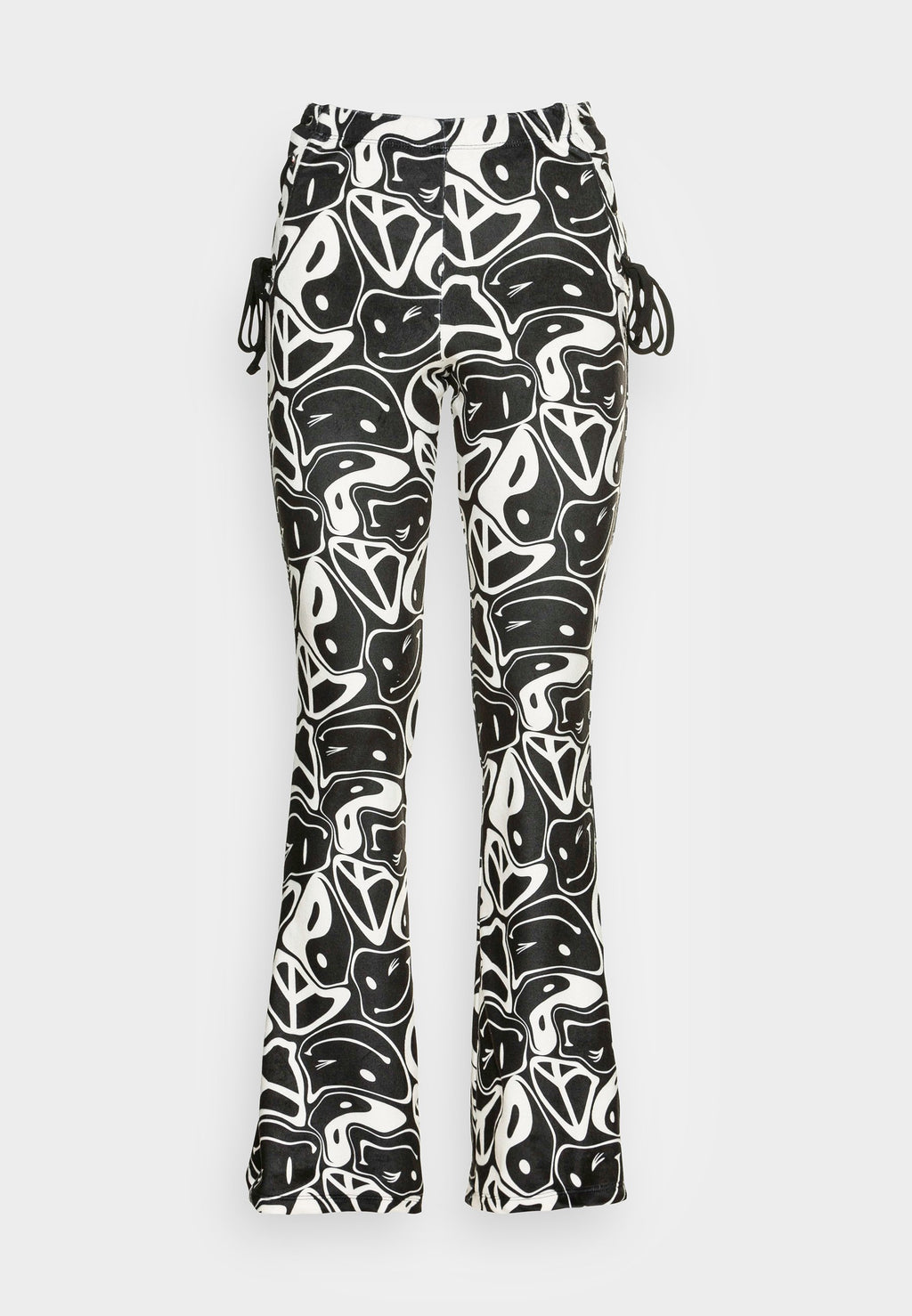 NEW girl ORDER YIN YANG JACQARD FLARES