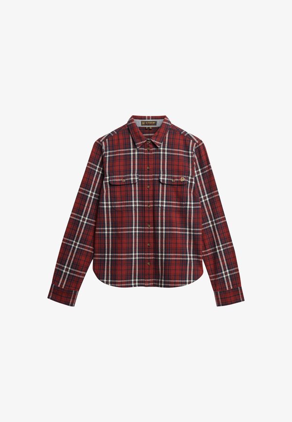 Superdry & Co Button-down blouse - frontier check red
