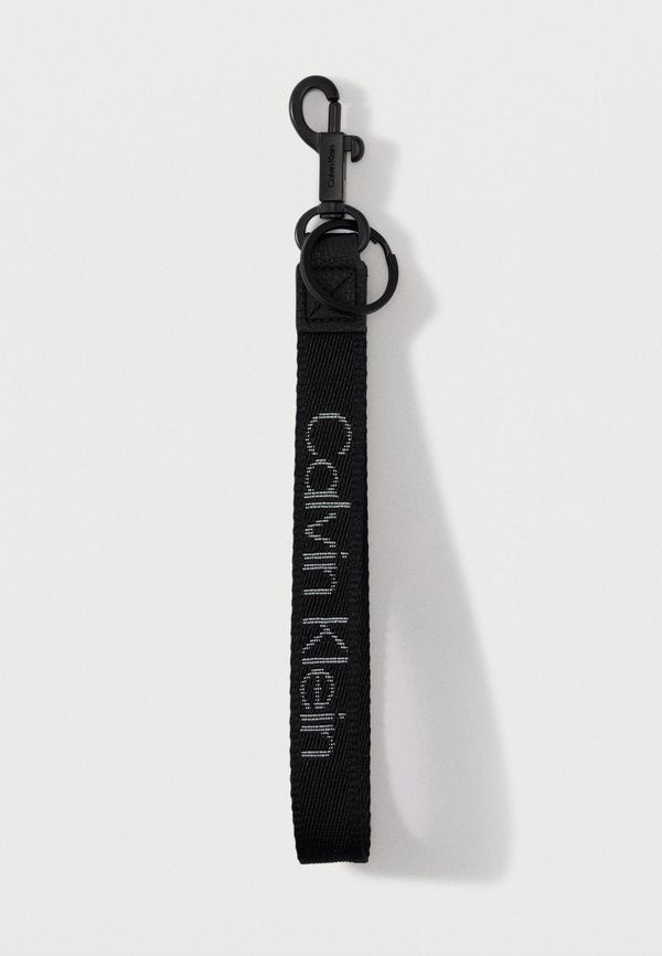 Calvin Klein LOGO WEBBING KEY FOBB UNISEX - Keyring - black/white