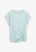 TOM TAILOR MIT KNOTENDETAIL - Basic T-shirt - blue haze