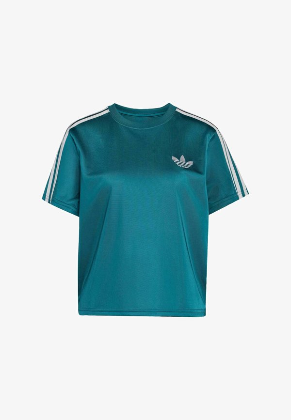 adidas Originals FIREBIRD TEE - Print T-shirt - rich green   grey two
