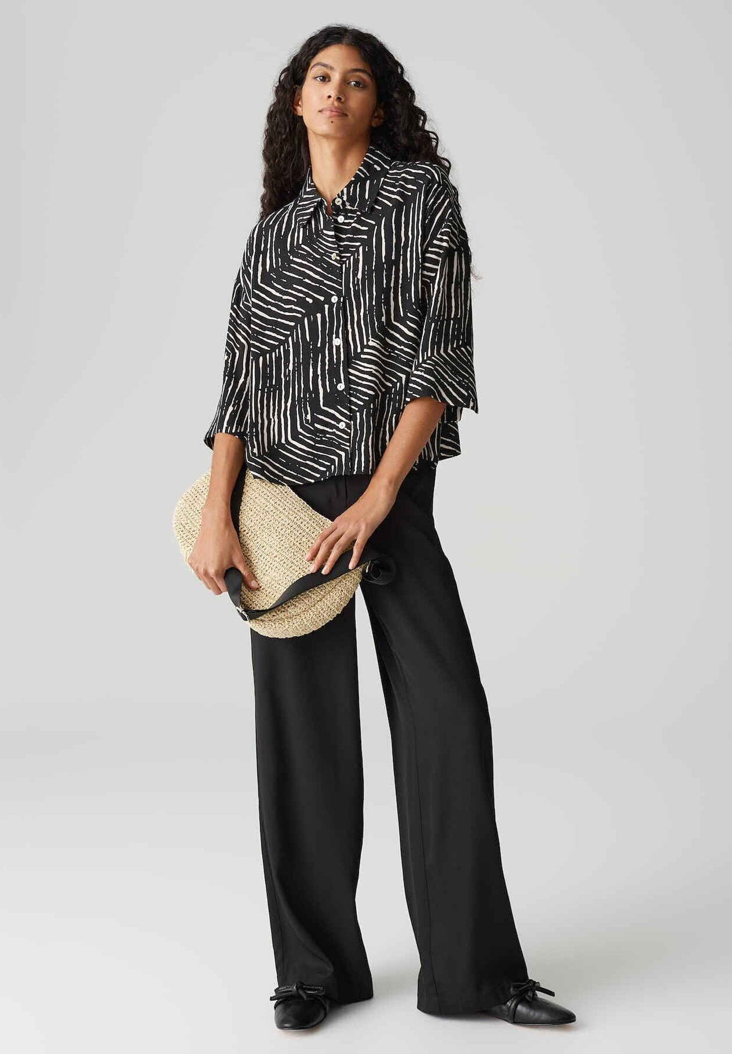 OPUS BOXY FIT TWO TONE PRINT