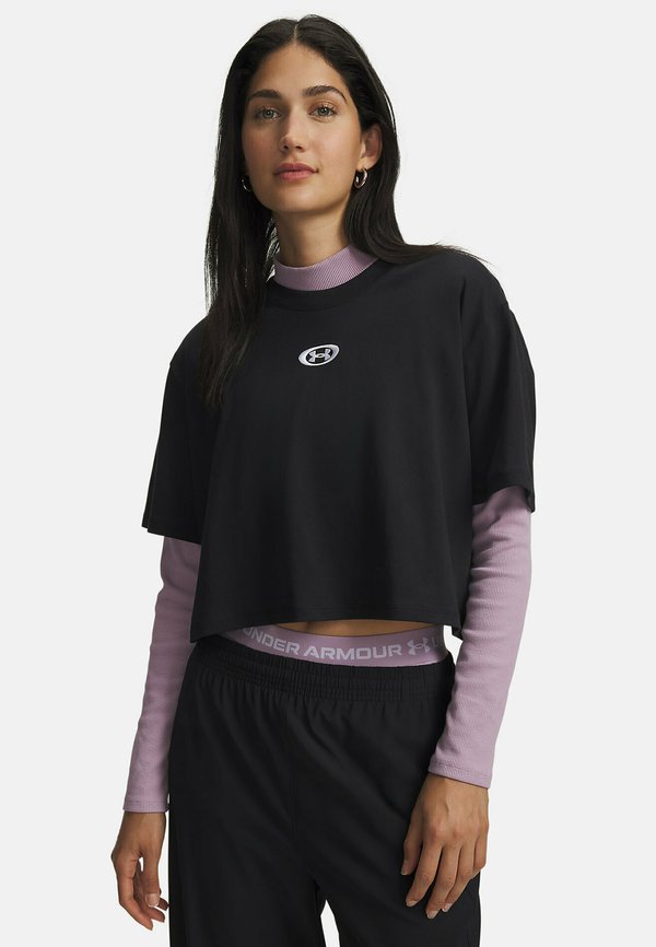 Under Armour CENTER LT - Print T-shirt - black (001)
