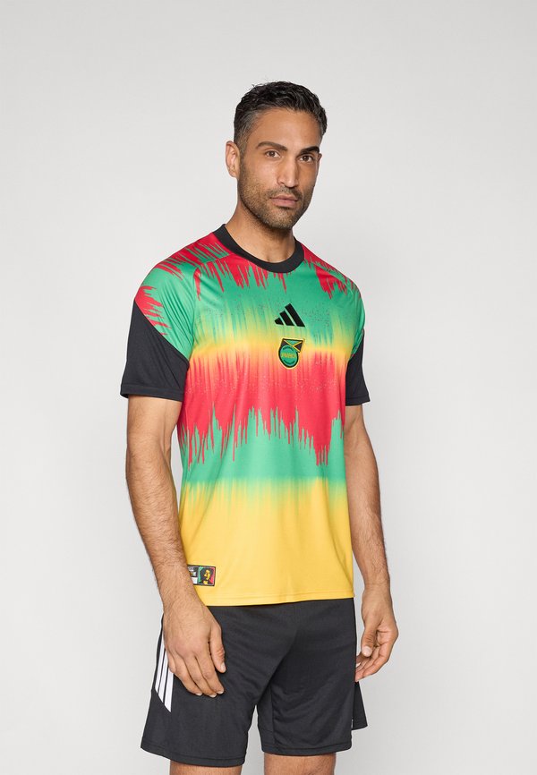 adidas Performance JAMAICA 26 HOME PRE MATCH  - Football jersey - bold gold-coloured/vivid green/vivid red