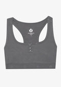 Even&Odd active LIGHT SUPPORT FINE RIBBED SPORTS BRA WITH RACER BACK