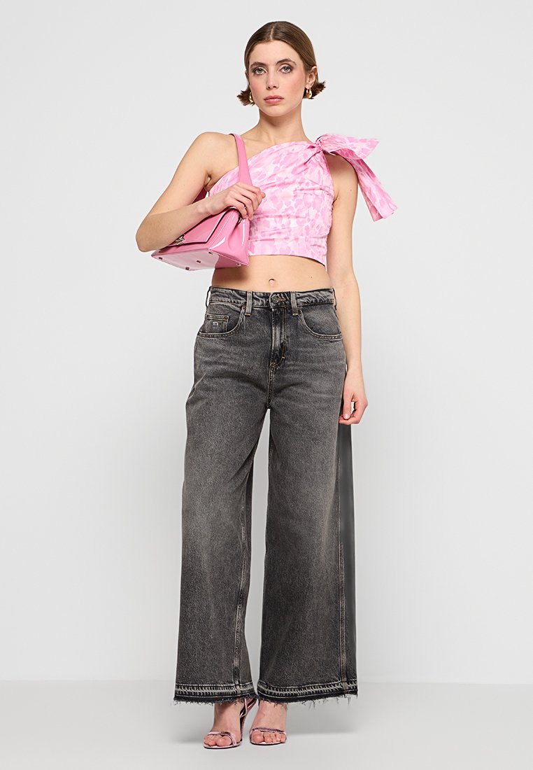 Pinko NOSIOLA TOP TAFFETA ST. MACCHIA ACQUERELLATA