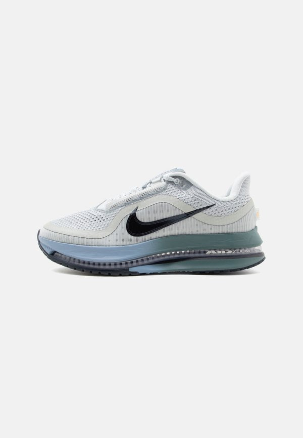 Nike Performance PEGASUS PREMIUM - Road running shoes - grey mist/dark obsidian/mineral slate/work blue/ice peach