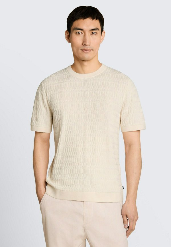 TOM TAILOR Basic T-shirt - gardenia white