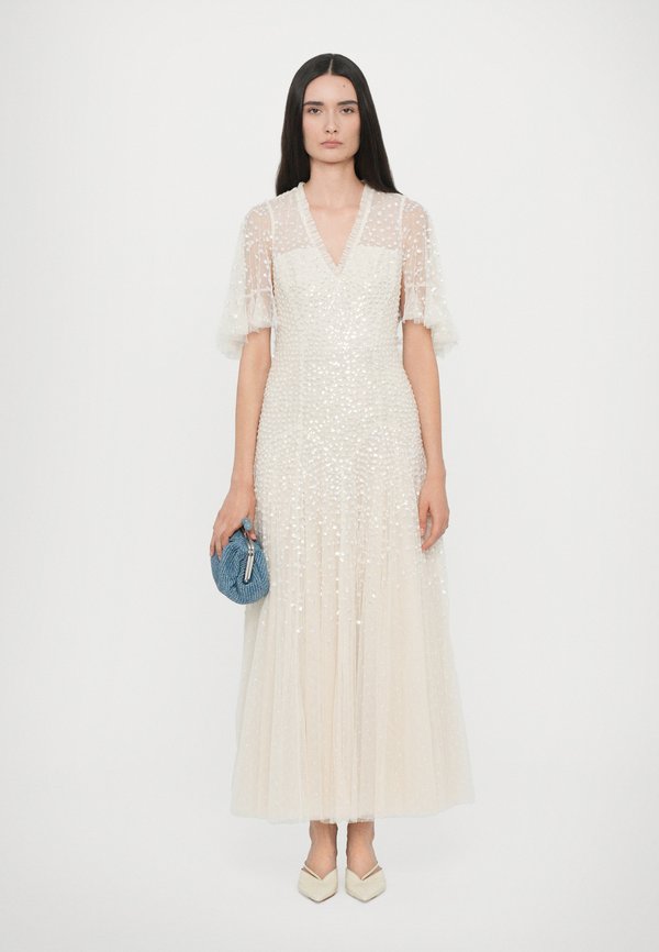 Needle & Thread DAPPLED SEQUIN CAPE ANKLE GOWN