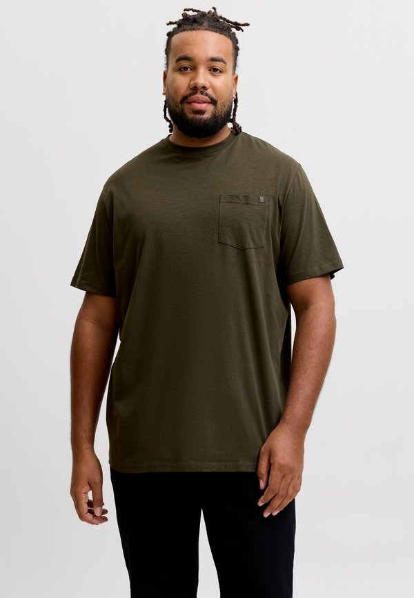 Jack & Jones T-SHIRT PLUS SIZE BADGE T-SHIRT - Basic T-shirt - rosin