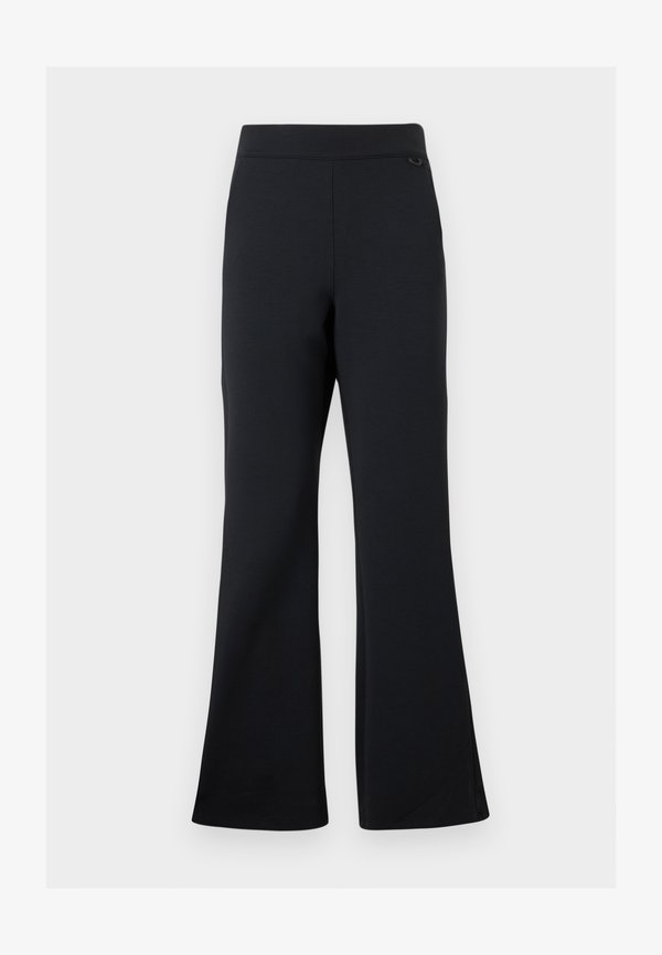 Nike Sportswear FLARE  - Tracksuit bottoms - black/dark smoke grey