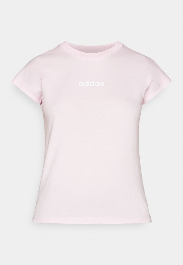 adidas Sportswear ESSENTIALS LINEAR - Basic T-shirt - clear pink/white