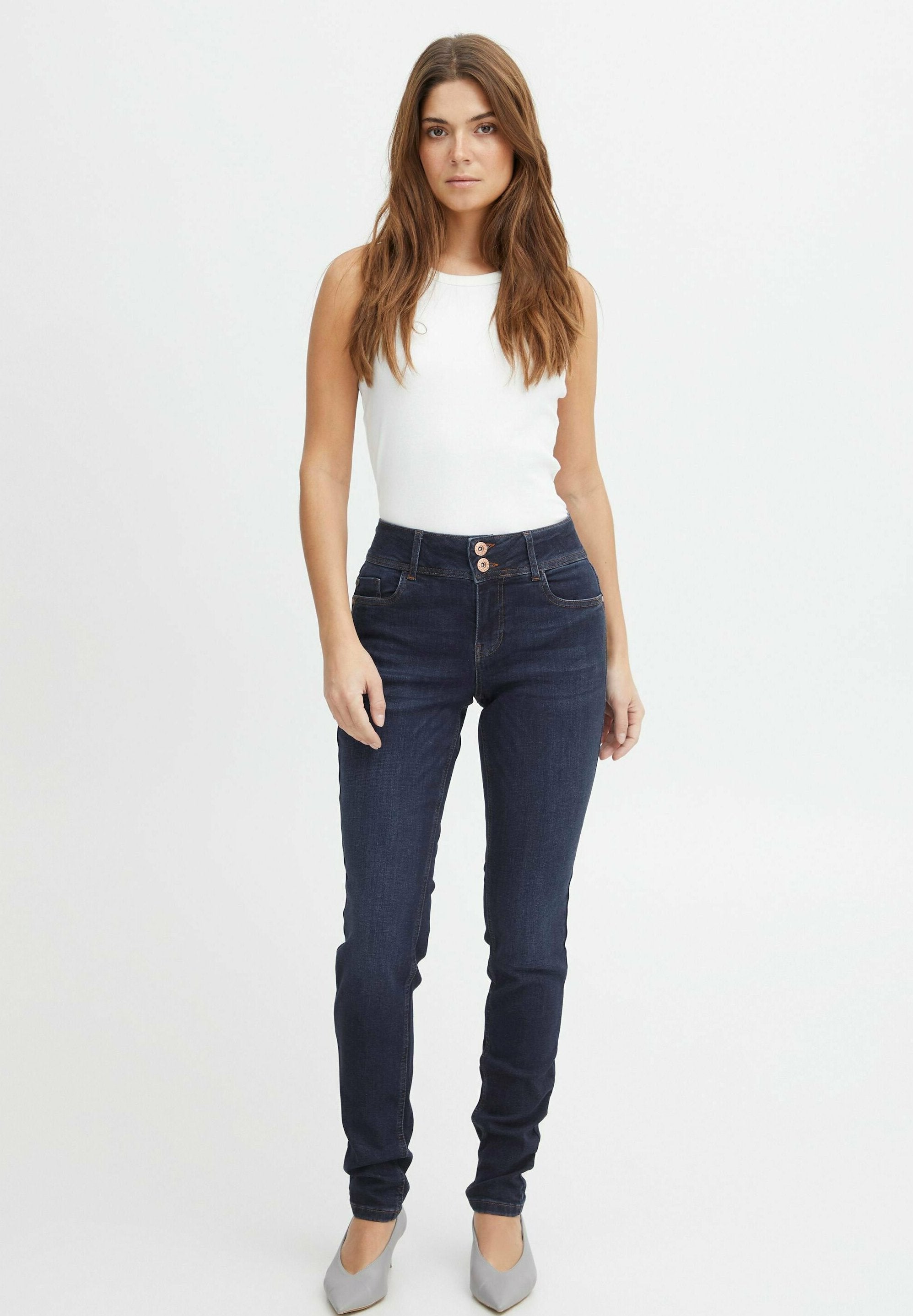 PULZ PZSUZY HW CURVED SKINNY LEG