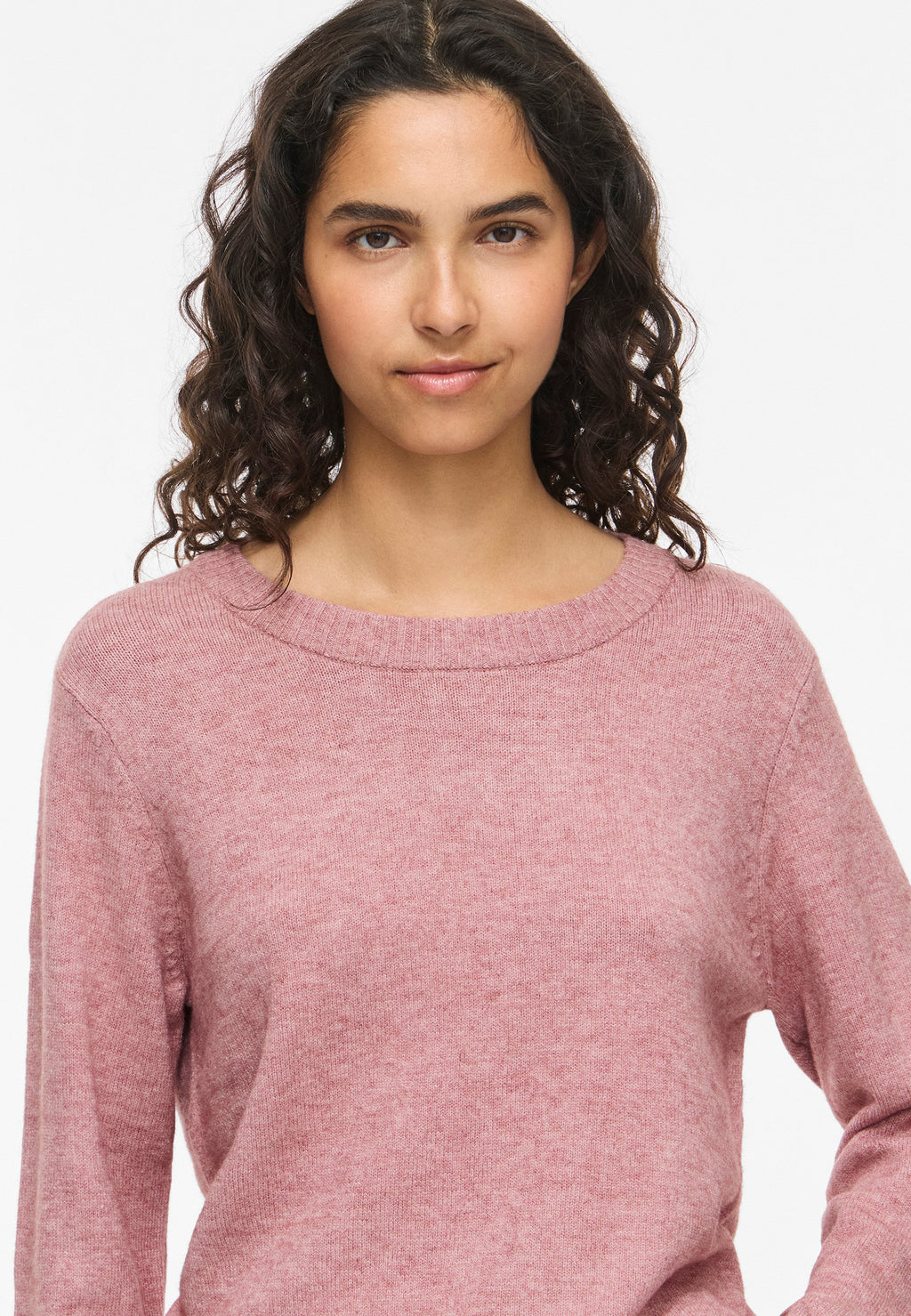 VILA VIRIL O-NECK L/S KNIT TOP - NOOS
