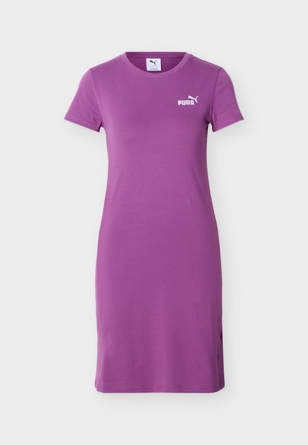 Puma ESS SMALL NO. 1 LOGO SLIM - Jersey dress - plum wine