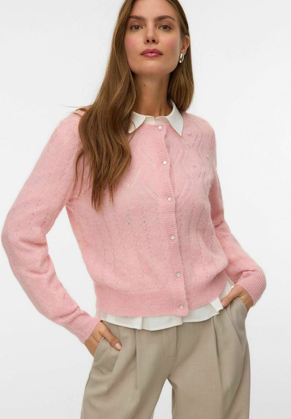 Vero Moda VMSAIA Knit - Cardigan - candy pink