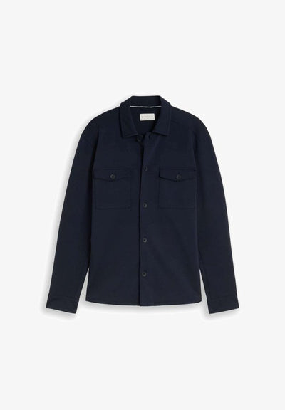 TOM TAILOR TOM TAILOR BLUSEN & SHIRTS SWEAT–OVERSHIRT MIT TASCHEN - Summer jacket - sky captain blue