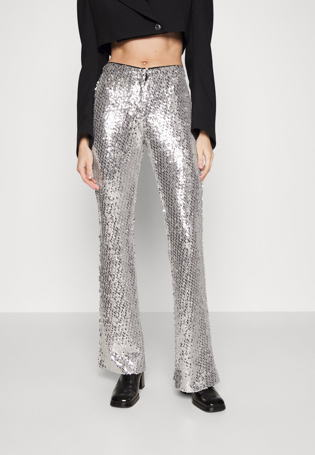 Pinko PRESUNTUOSO PANTALONE FULL PAILLETTES DIAGONALE