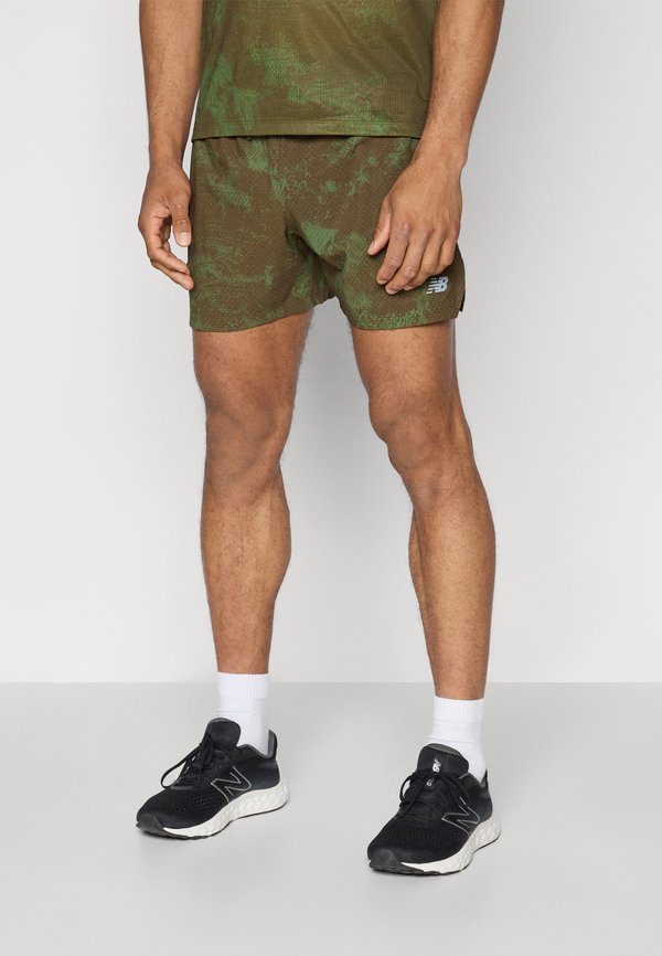 New Balance RC PRINTED SHORT - Sports shorts - woodland