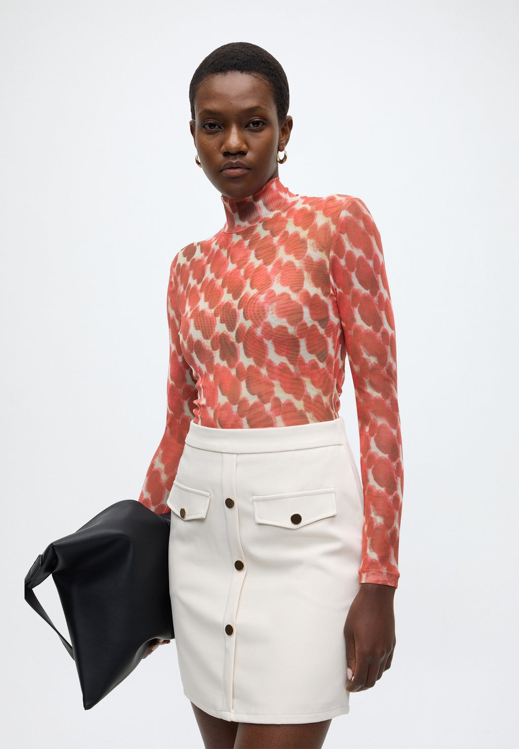 Bardot ALBA LONG SLEEVE MESH TOP