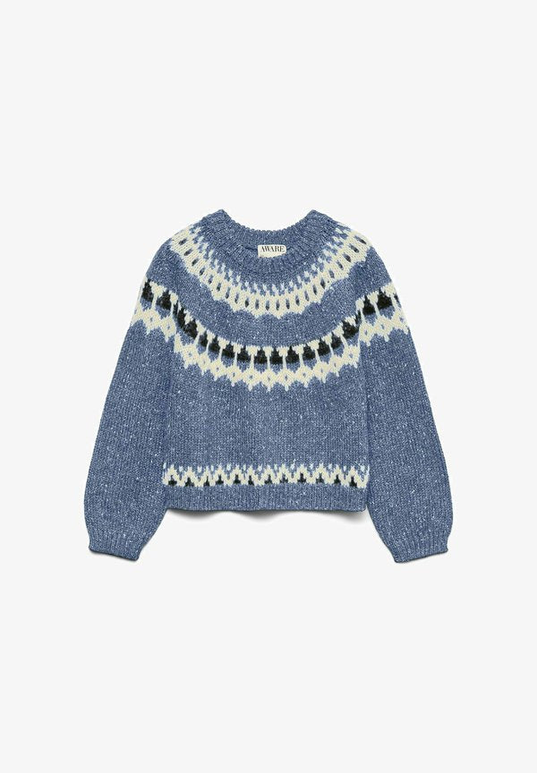 Vero Moda Knitted AWTILLIE Knitted - Jumper - stonewash