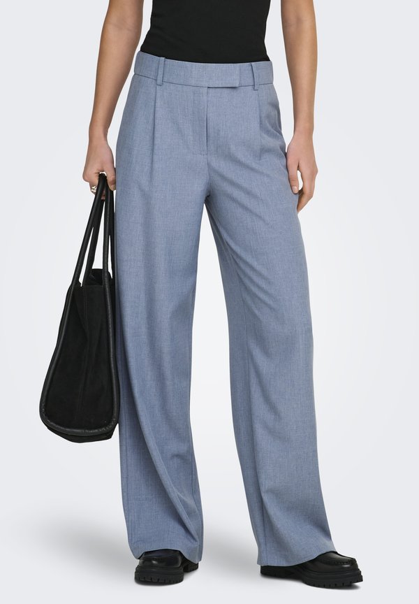 ONLY ONLLINDA HW STR MEL PANTS TLR NOOS - Trousers - vintage indigo