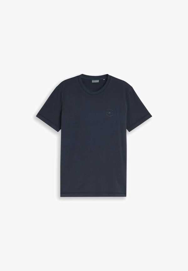 TOM TAILOR GARMENT DYE T-SHIRT - Basic T-shirt - sky captain blue