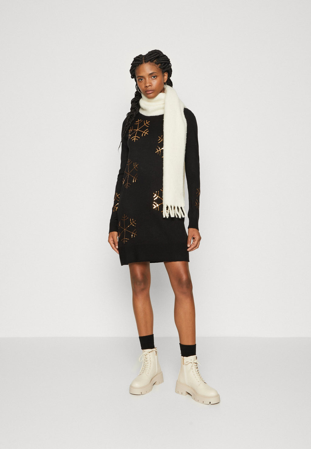VILA VIFROST HIGH NECK CHRISTMAS DRESS