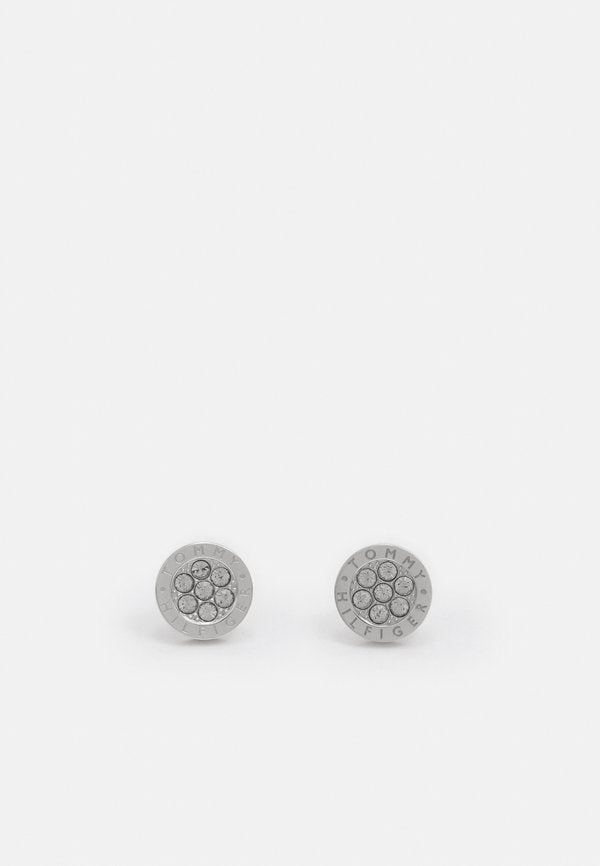 Tommy Hilfiger CRYSTAL FAMILY - Earrings - silver-coloured