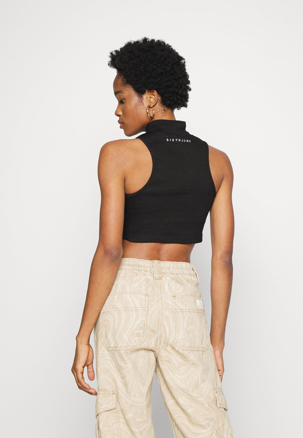 Sixth June FINE CROP BRANDED HALF ZIP