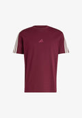 adidas Sportswear ADIDAS SPORTSWEAR ADIDAS KIT 3-STRIPES REGULAR T-SHIRT - Print T-shirt - maroon   off white