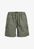 Jack & Jones Cargo Wide Leg Fit - Shorts - Green