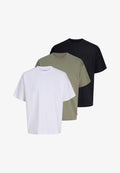 Jack & Jones JACK & JONES 3 PACK - Basic T-shirt - schwarz   grün   weiß