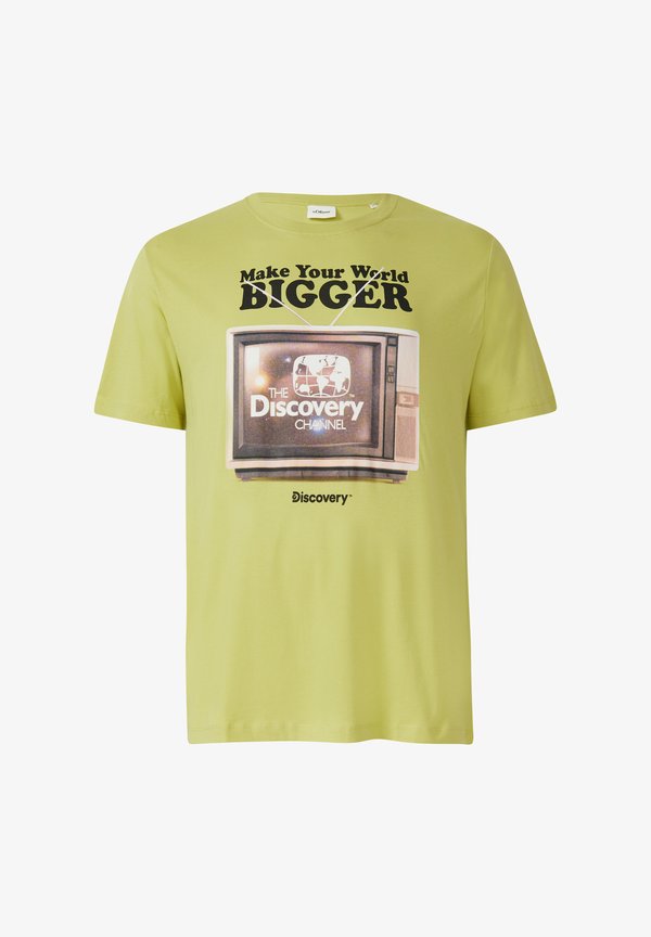 s.Oliver MIT DISCOVERY™ - Print T-shirt - limettengrün