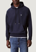 Calvin Klein Jeans PREMIUM TERRY MONOGRAM HOODIE - Hoodie - dark-blue