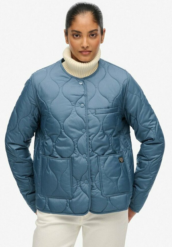 Superdry & Co QUILTED LITE LINER - Light jacket - dry slate blue