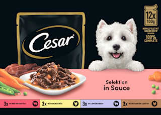 Nassfutter Hund Selektion in Sauce, Multipack (12x100 g) Cesar